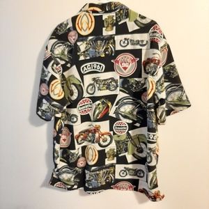 FLAW Box Office Motorcycle AG1961 Shirt Sz Lg